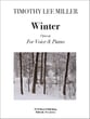 Winter Vocal Solo & Collections sheet music cover